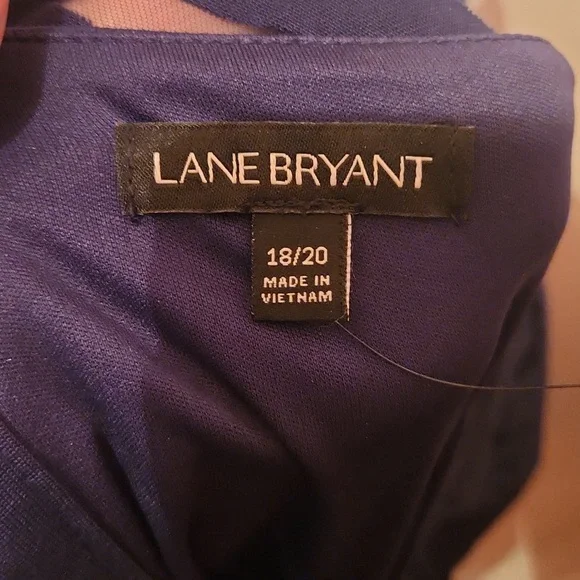 Lane Bryant SZ 18/20 Navy Cold Shoulder Dress - Picture 12 of 14